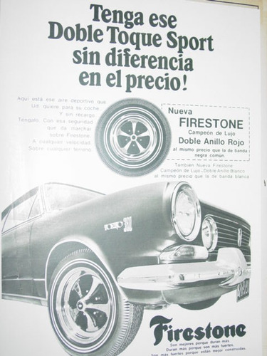 Publicidad Neumaticos Firestone Torino Doble Toque Sport