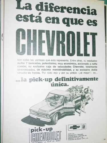 Publicidad Camionetas Chevrolet Gm La Diferencia Esta
