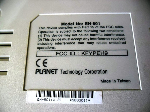 Imagen 6 de 6 de Workgroup Hub De 8 Puertos Planet Mod. Eh-801