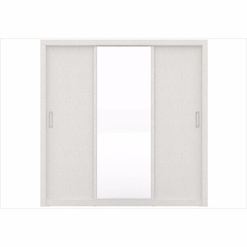 Guarda Roupa 03 Portas Branco Textil Residence - Demobile