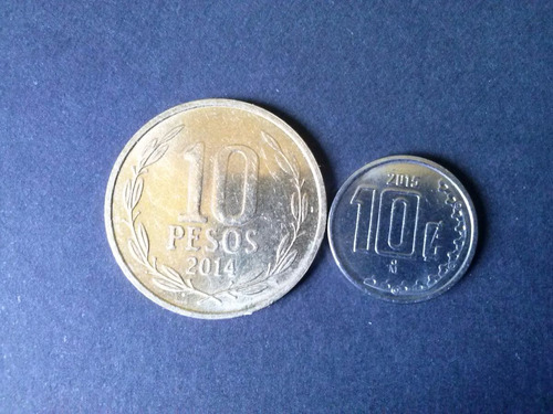 Moneda México 10 Centavos 2015 Níquel (c45)
