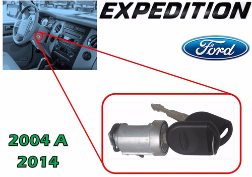 04-14 Ford Expedition Switch De Encendido Con Llaves De Chip