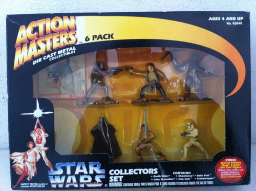 Star Wars 6 Pak Kennner Die Cast Metal Action Masters Metal (Usado)