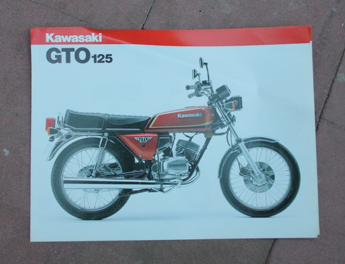 Memorabilia Motociclistica; Folleto De Kawasaki Gto125