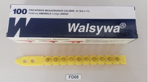 Fincapino Magazinado Amarelo Calibre .27 C/100 Walsywa Fd08