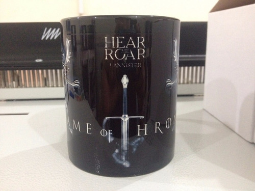 Taza Negra Game Of Thornes Lannister