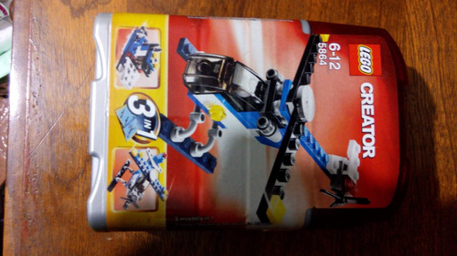 Lego Creator 5864 3en1 Mini Helicóptero Avión, Mar O Remolca
