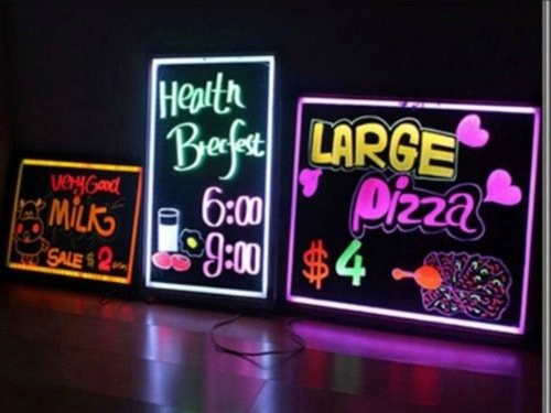 Cartel Led Vidriería Abierto O La Que Quieras A Pedido