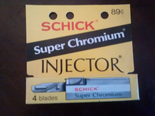Imagen 1 de 5 de Antiguas Hojas De Maquina De Afeitar Schick Injector Super