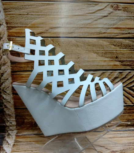 Calzado Plataforma Para Mujer Zapato Blanco  Envío Gratis