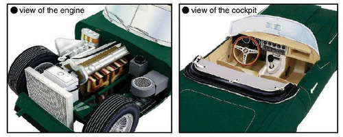 Modelo De Papel 3d - Veículos Antigos - Jaguar E-type