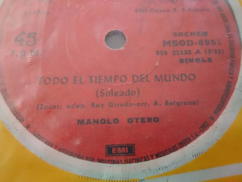 Vinilo Single De Manolo Otero - Recuerdos Junto ( K66 (Usado)