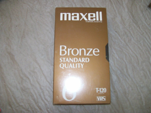 Fita  Vhs   Maxwell    T 120    Bronze  Standard Quality
