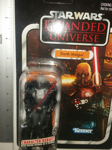 Darth Malgus Vintage Collection Star Wars Unpunched Card (Usado)