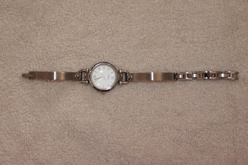 Relógio Fossil Prata Feminino Original Importado Usado
