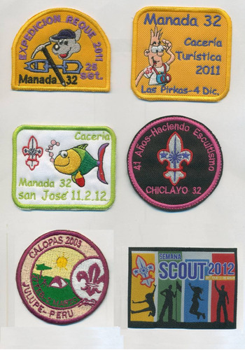 Parches Scouts Bordados De Peru