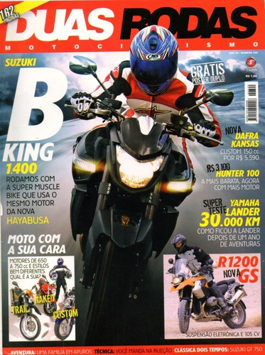 Duas Rodas N°390 Suzuki B-king 1400 Yamaha Lander Hunter 100