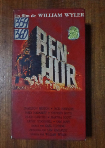 Ben Hur - Charlton Heston - Vhs Original Impecable.-