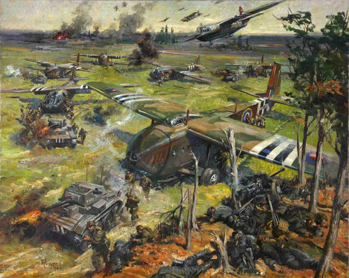 Lienzo Canvas Poster Segunda Guerra Mundial Inglaterra 50x63