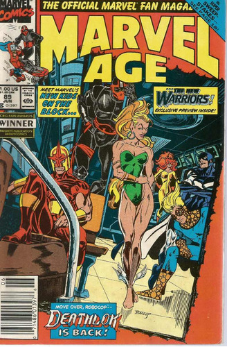 Marvel Age N° 89 - Em Inglês - Editora Marvel - Formato 16 X 25 - Capa Mole - Bonellihq Cx242 Nov23