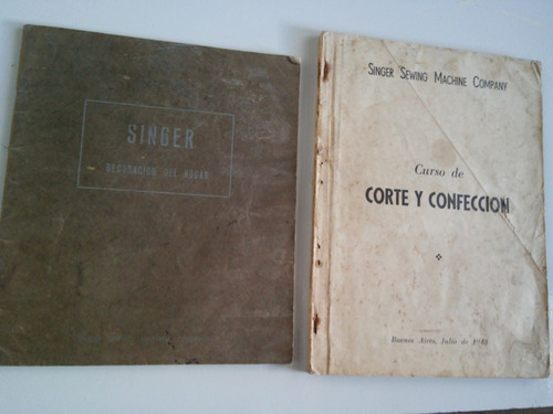 Antiguos Libros De Singer De Costura Corte Y Confeccion