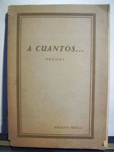 Adp A Cuantos Poesias Angelica Fuselli / 1929