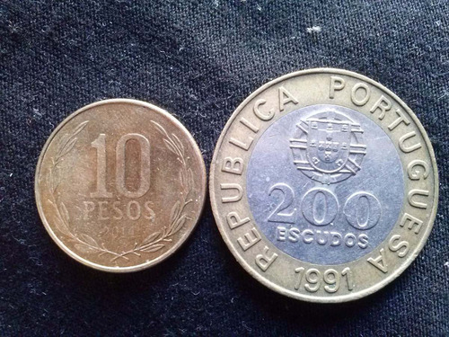 Moneda Portugal Bimetalica 200 Escudos 1991(c14)