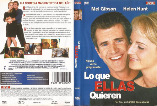 Lo Que Ellas Quieren Dvd Mel Gibson Helen Hunt