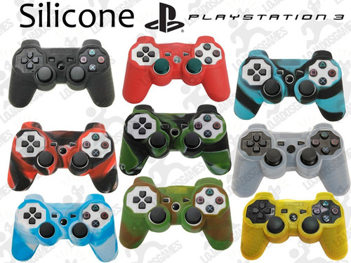 Capa Silicone Lavável Controle Playstation 3. Várias Cores!!