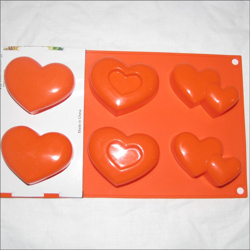 Molde Silicon Ponque 6 Corazones Vela Arcilla Sc1409