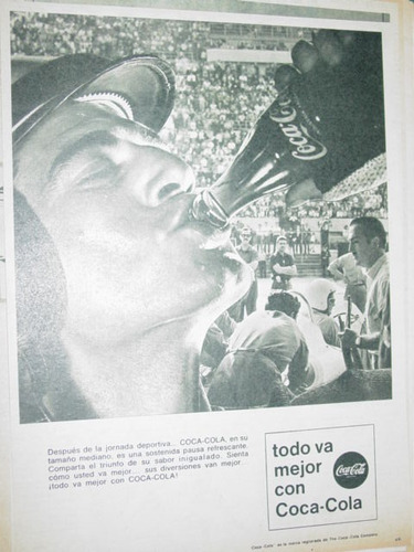 Publicidad Cola Cola Todo Va Mejor Con Coca Cola Gaseosas