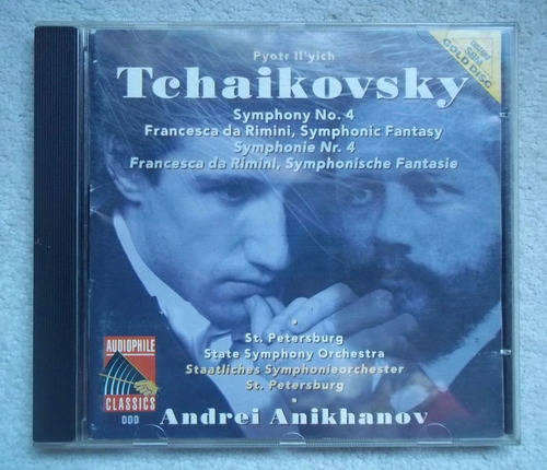 Imagen 1 de 4 de Cd Tchaikovsky Sinfonía Nº4 Y Sinfonía Francesca Da Rimini
