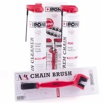 Comprar Ipone Kit Chain Lube + Limpia Cadena + Cepillo De Cadena Md