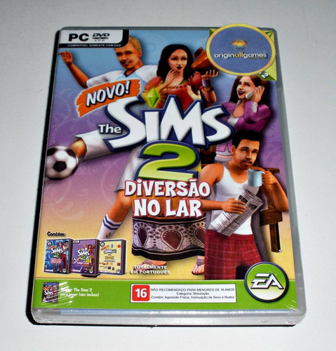 The Sims 2 Diversão No Lar ¦ Jogo Pc Orig Lacr ¦ Mídia Físic