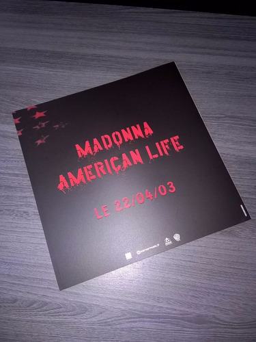Madonna American Life (mega Rare 2003 French Promo 2-track)