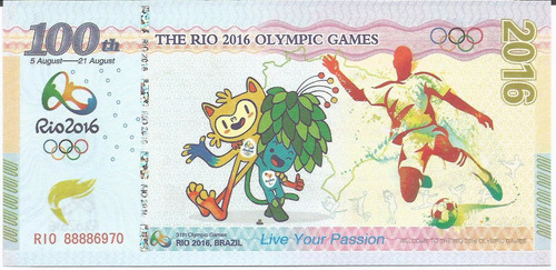 Billete Rio 2016 Olympic Games