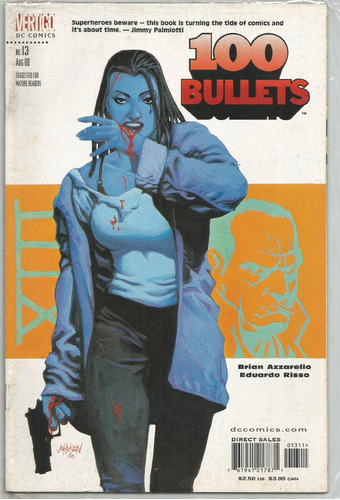 100 Bullets N° 13 - Em Inglês - Editora Vertigo - Formato 17 X 26 - Capa Mole - 2000 - Bonellihq Cx02 Abr24