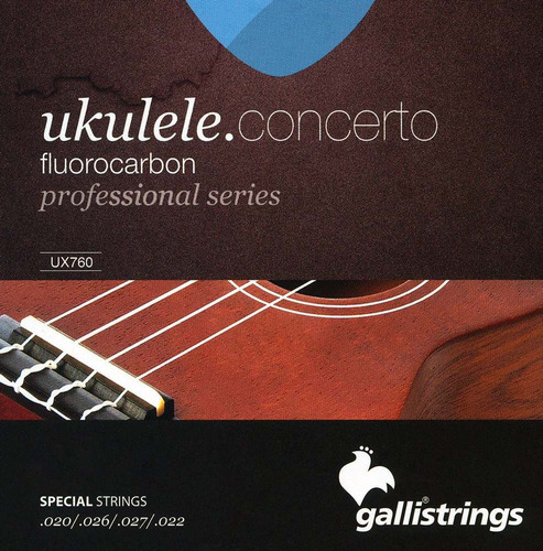 Set Cuerdas De Ukelele Concierto Fluor-rbono  Gallistrings