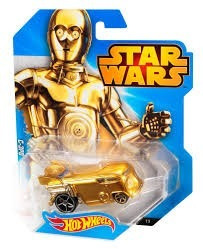 Hot Wheels 1/64 C3-po Androide Dorado Star Wars