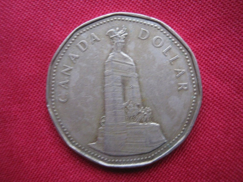 Canada 1 Dolar Conmemorativo Memorial De Guerra