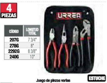 Juego Pinzas De Union Movil Urrea Oferta Kit J200g