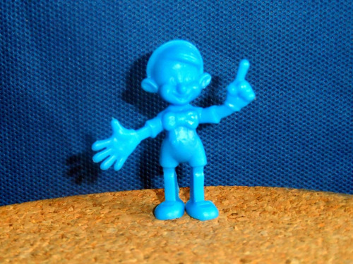 Boneco Miniatura Desenho Pinóquio Azul Disney 5cm Altura