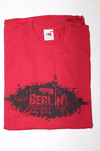 Remera Hombre Roja Berlin Talle M Nueva