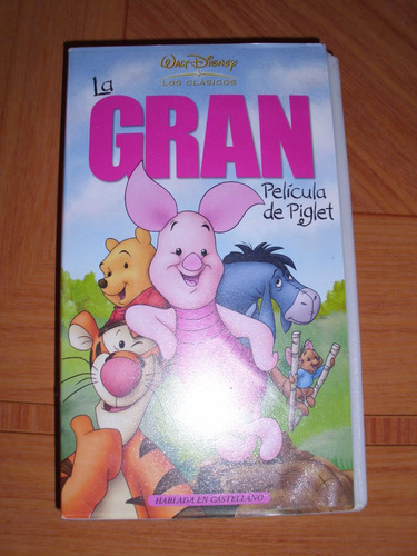 Película Infantil: La Gran Película De Piglet, En Video Vhs.