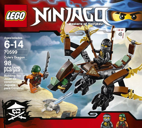 Lego Ninjago, El Dragon De Cole, Masters Of Spinjitzu