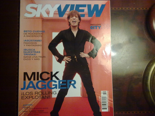 Revista Sky View Mick Jagger Rolling Stones Benny Ibarra