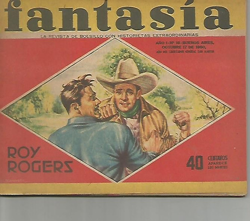 Revista / Fantasia / N° 16 / Año 1950 / Roy Rogers /