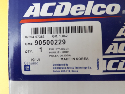 Tensor Correa Unica Chevrolet Corsa Acdelco 90500229