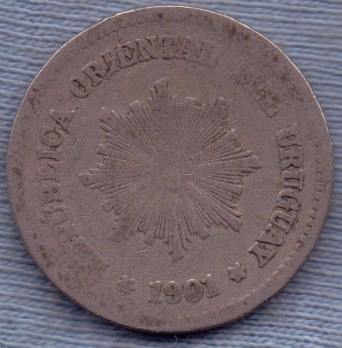 Uruguay 5 Centesimos 1901 * Escudo *