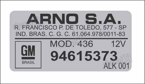 Adesivo Advertencia Limpador Parabrisa Gm Opala Caravan